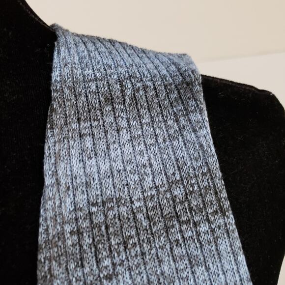 NWT Honey & Lace Tahoe Striped Blue Black A Line Knit Duster Vest Small - Picture 5 of 10